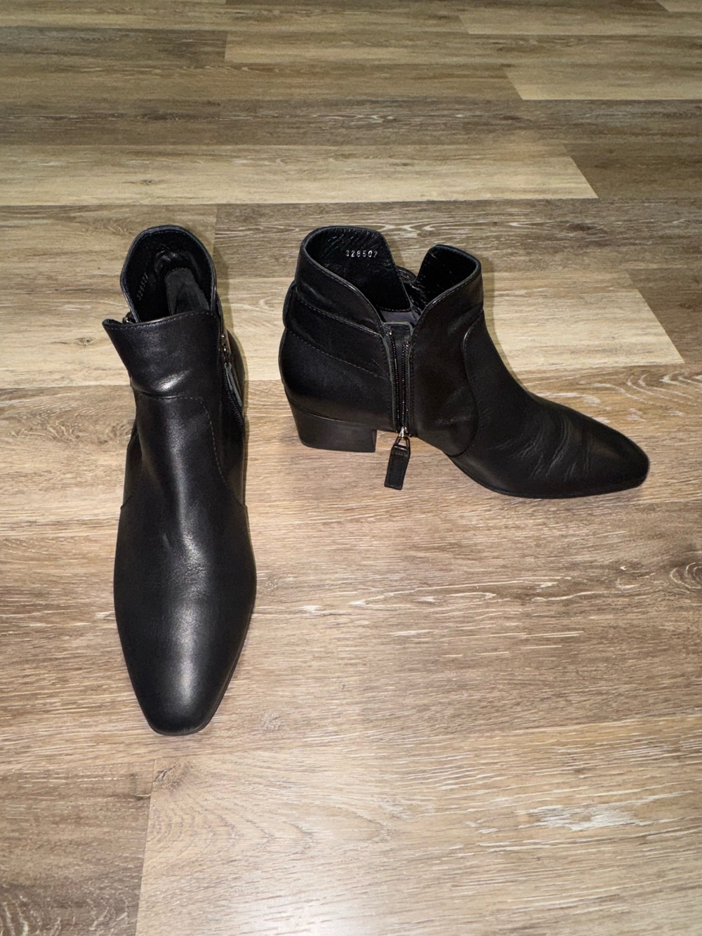 AQUATALIA Black Leather Weatherproof Chelsea Boots - Picture 2 of 15
